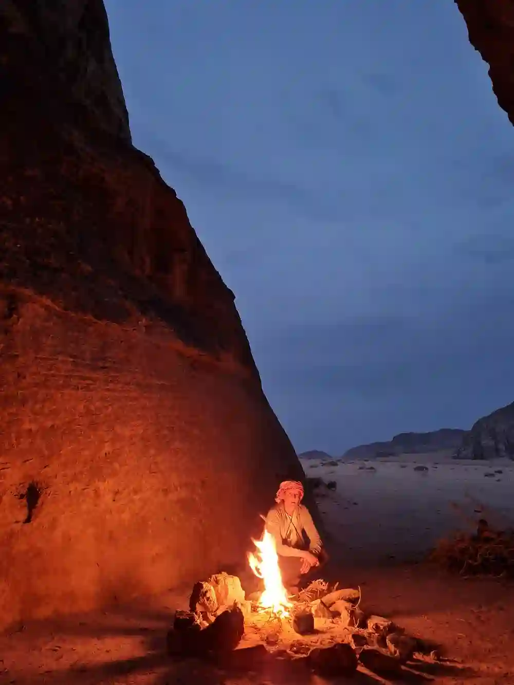Burdah Rock Bridge at Sunset